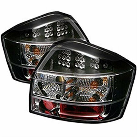 WHOLE-IN-ONE Black LED Tail Lights for 2002-2005 Audi A4 - Black WH3841278